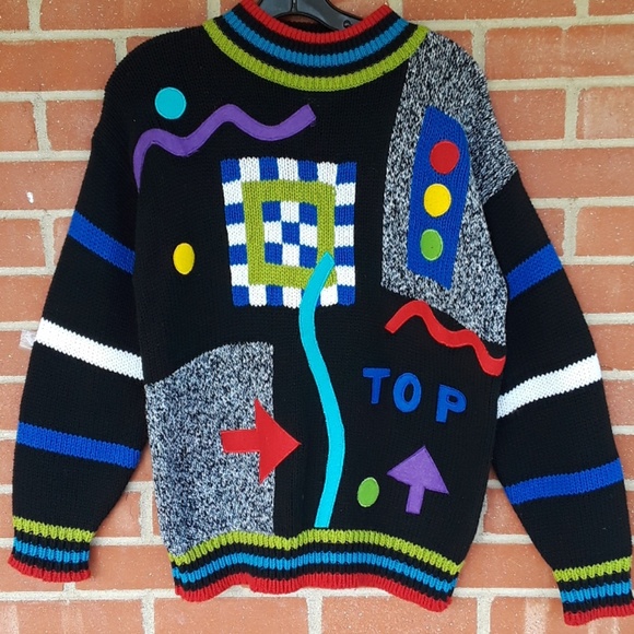 Vintage 90s teal ramie sweater by Croquet